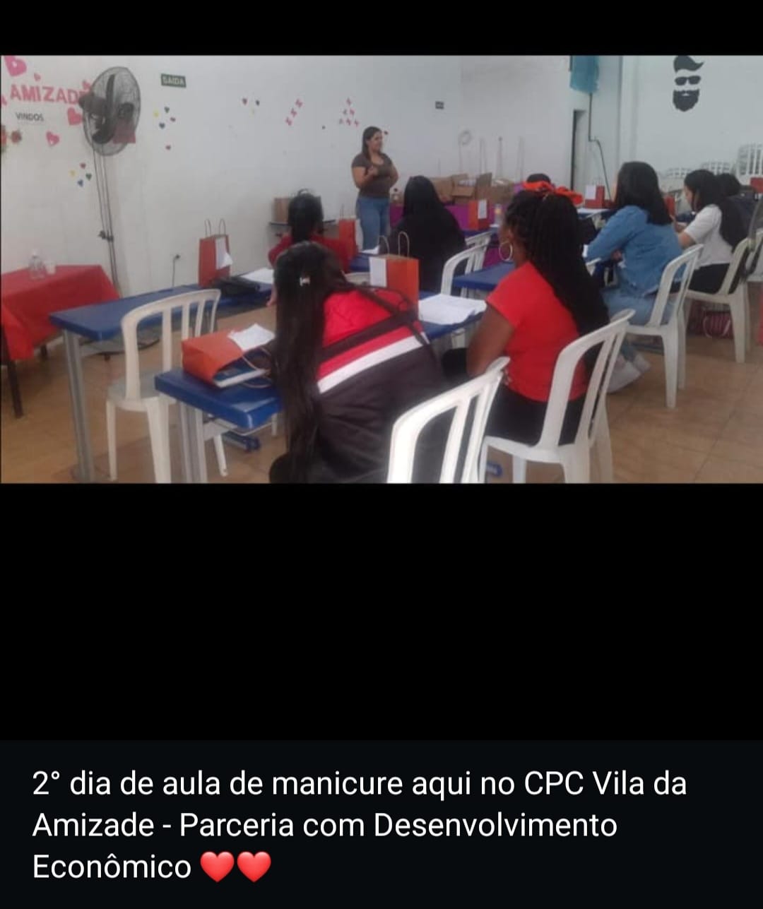 Turma em aula